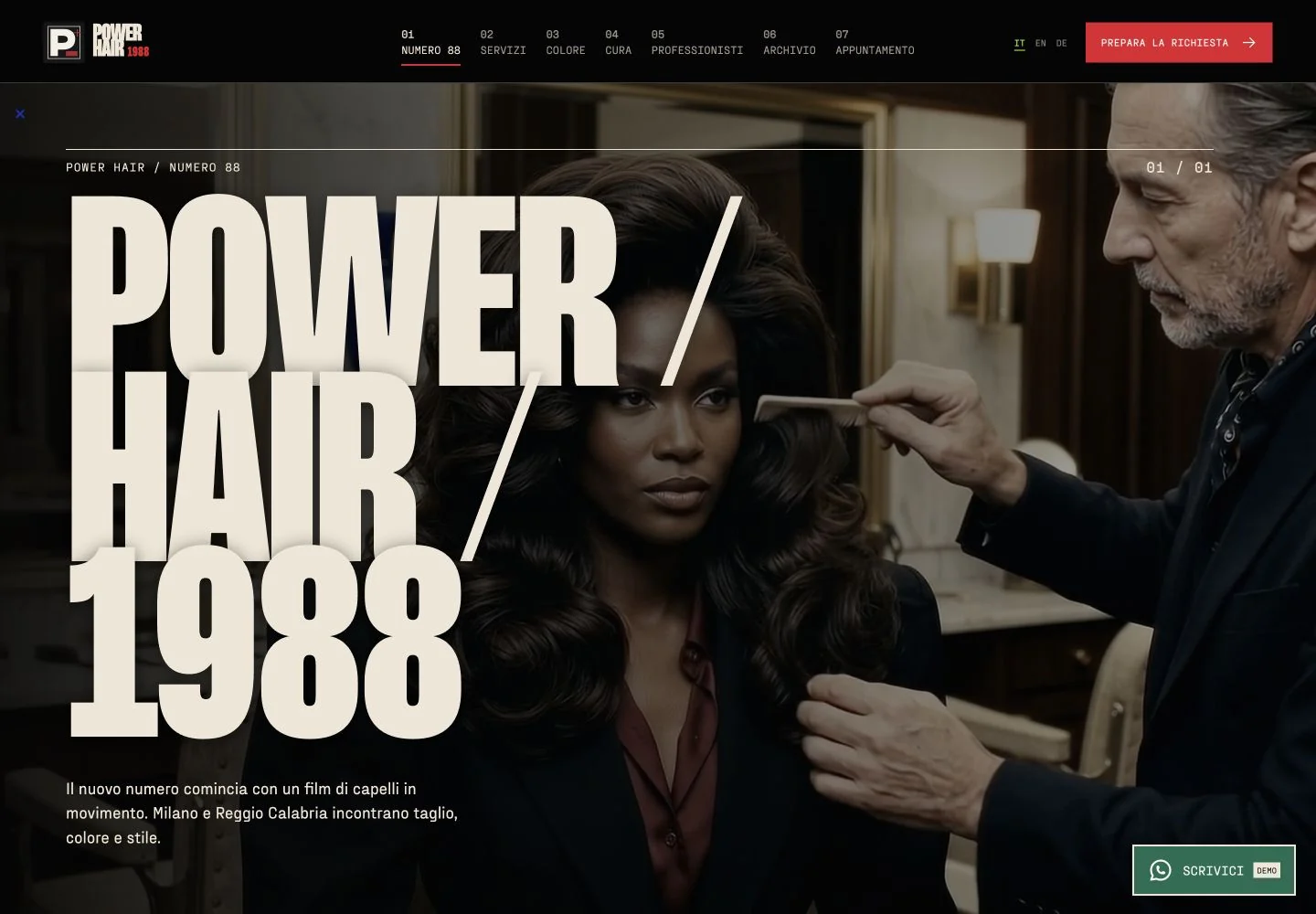 Il progetto dimostrativo Power Hair 1988